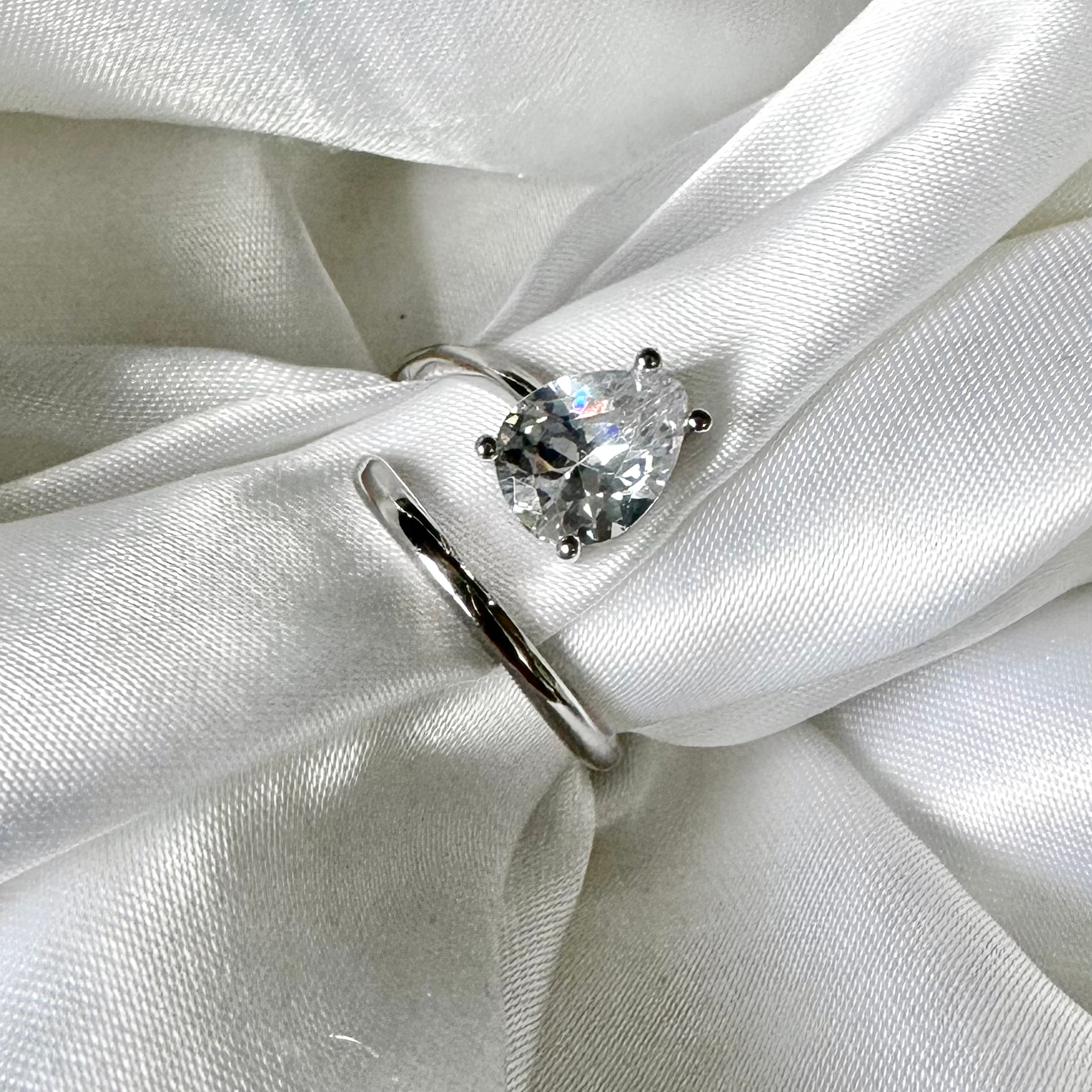 Silver Cry Me A River Ring image 0