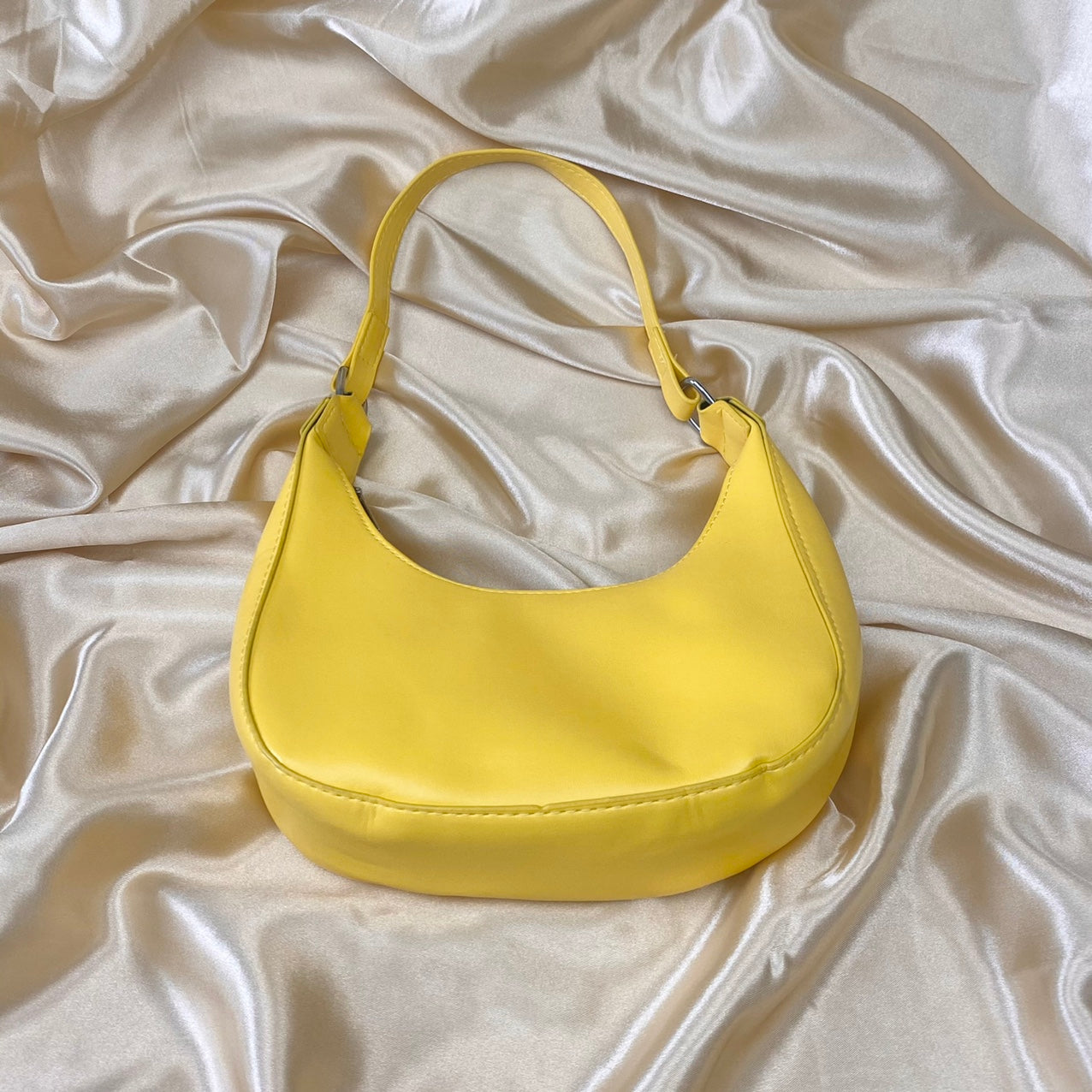 Yellow Mini PU Shoulder Bag image 2