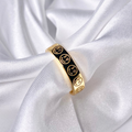 Gold Smiley Millionaire Ring image 0