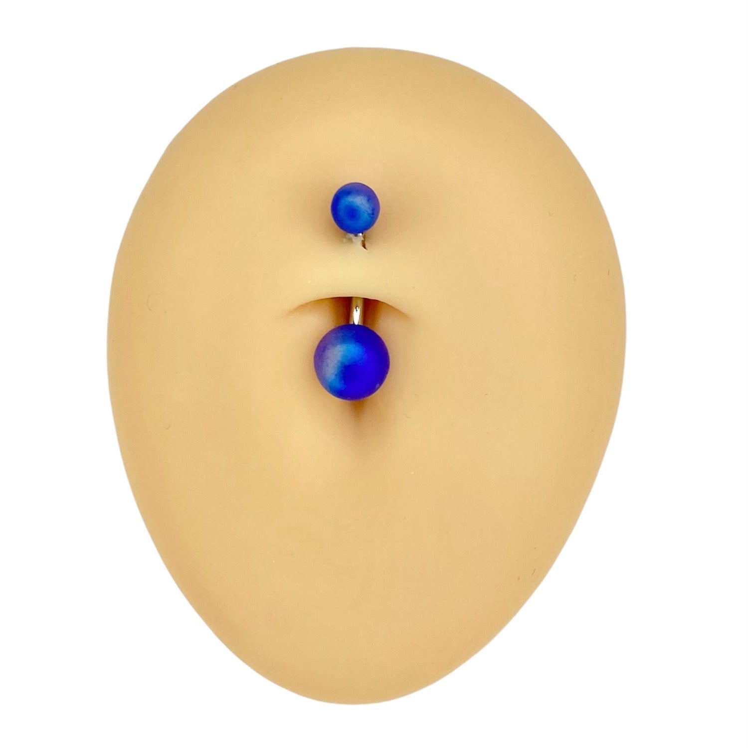 Blue Matte Pearlescent Belly Bar  image 0