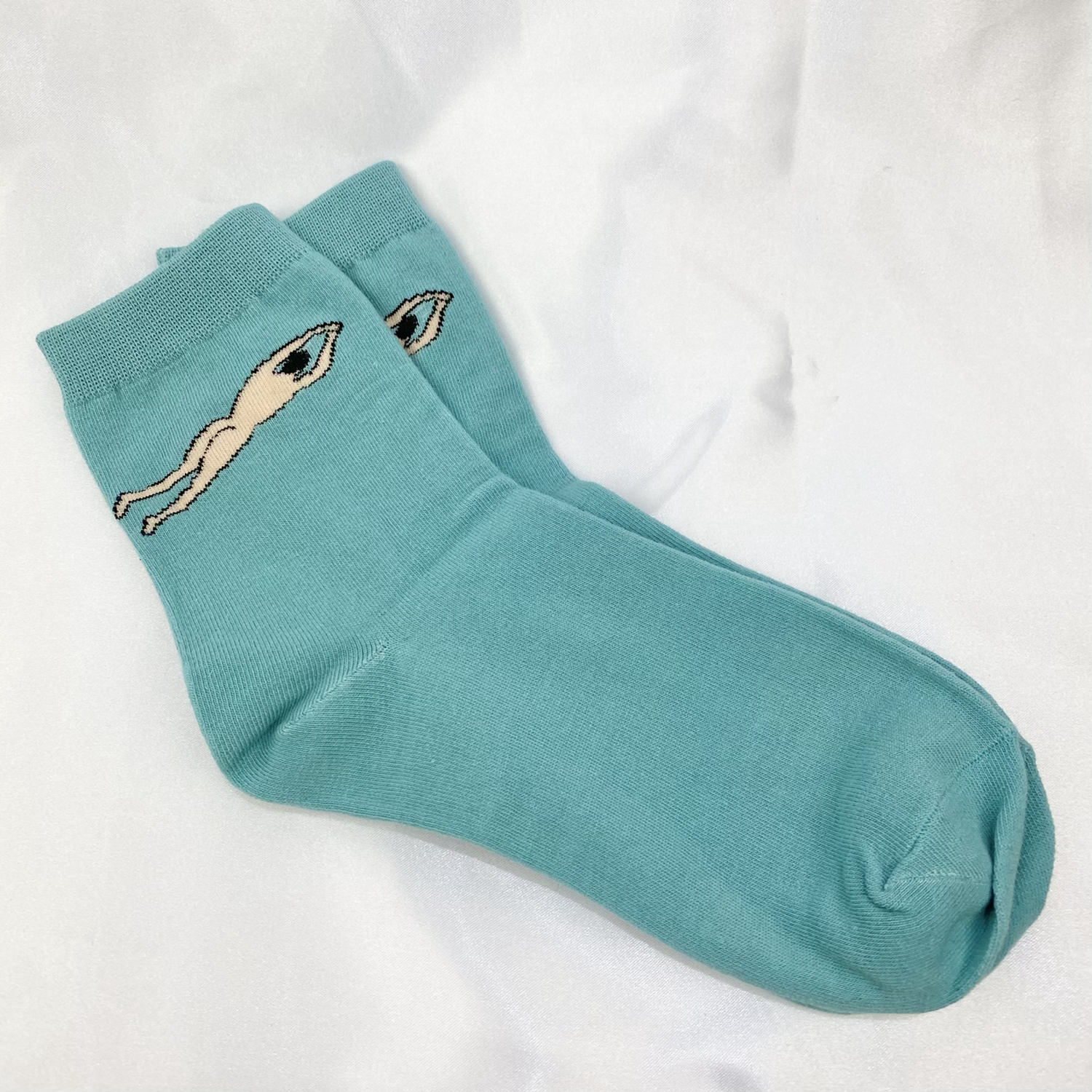 Blue Naked Man Socks  image 2