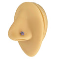 Purple Opal Flower Nose Stud image 0