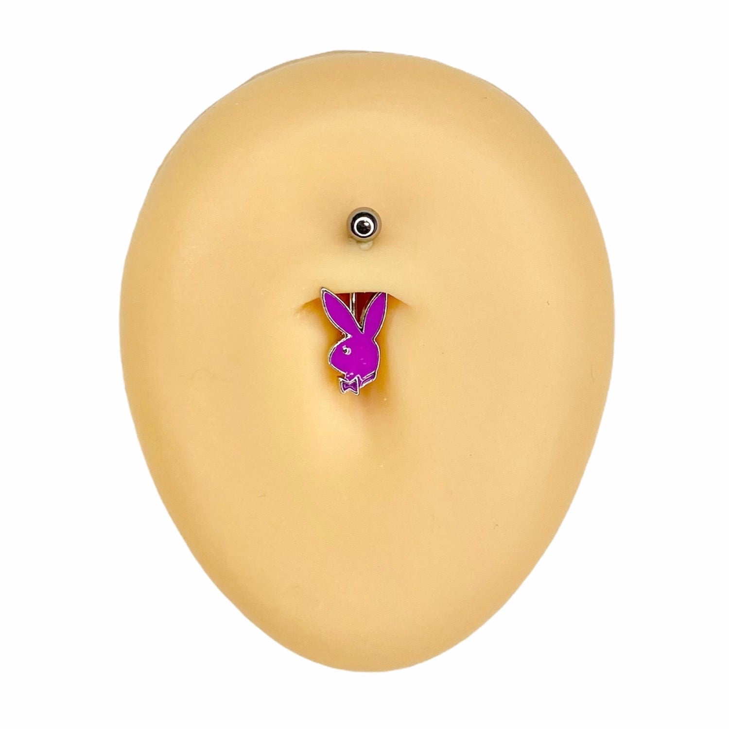 Purple Enamel Playboy Belly Bar  image 0