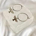 Dove Hoop Earrings image 0