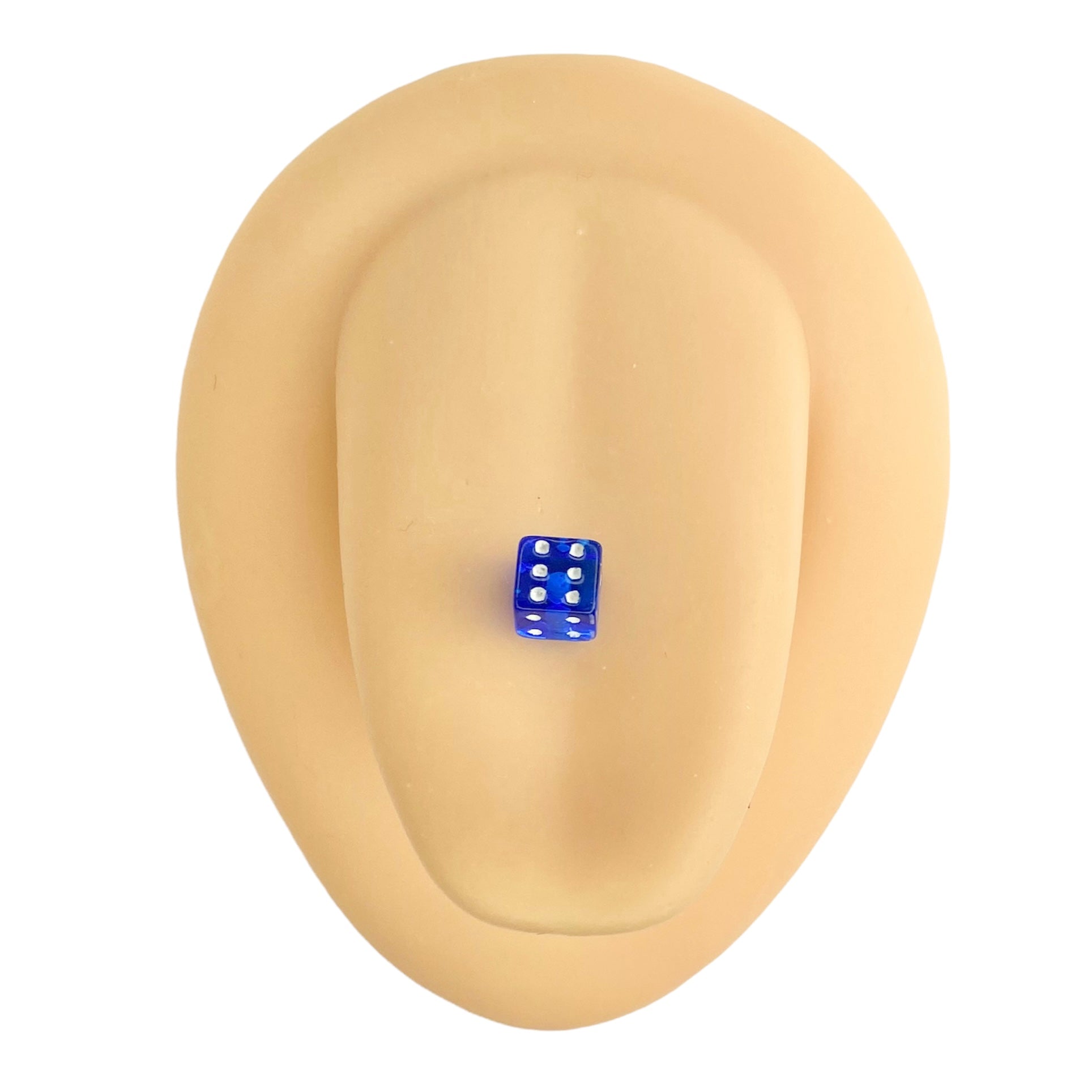 Blue Acrylic Dice Tongue Bar image 0