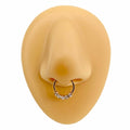 Gold Clear CZ Bendable Hoop  image 0