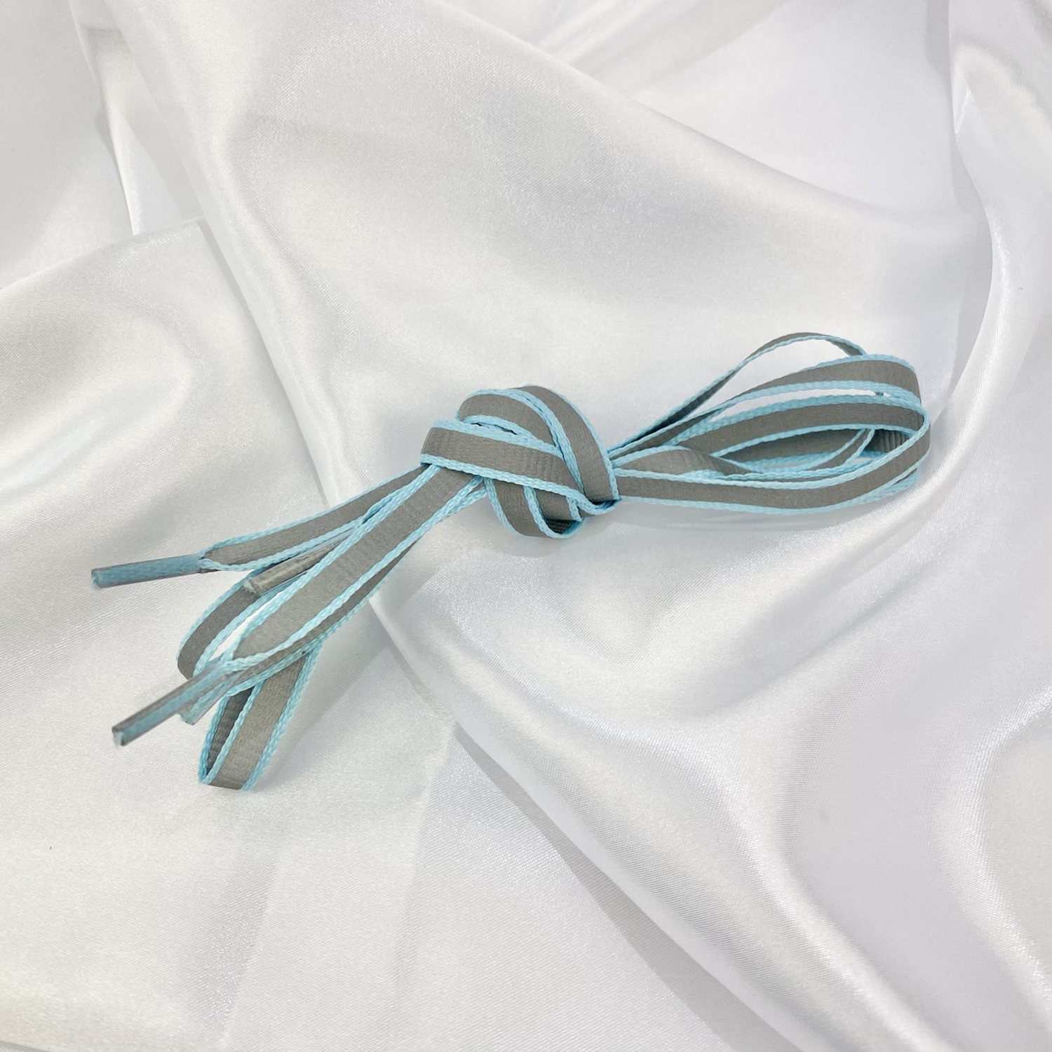 Blue Retro Reflective Laces image 0