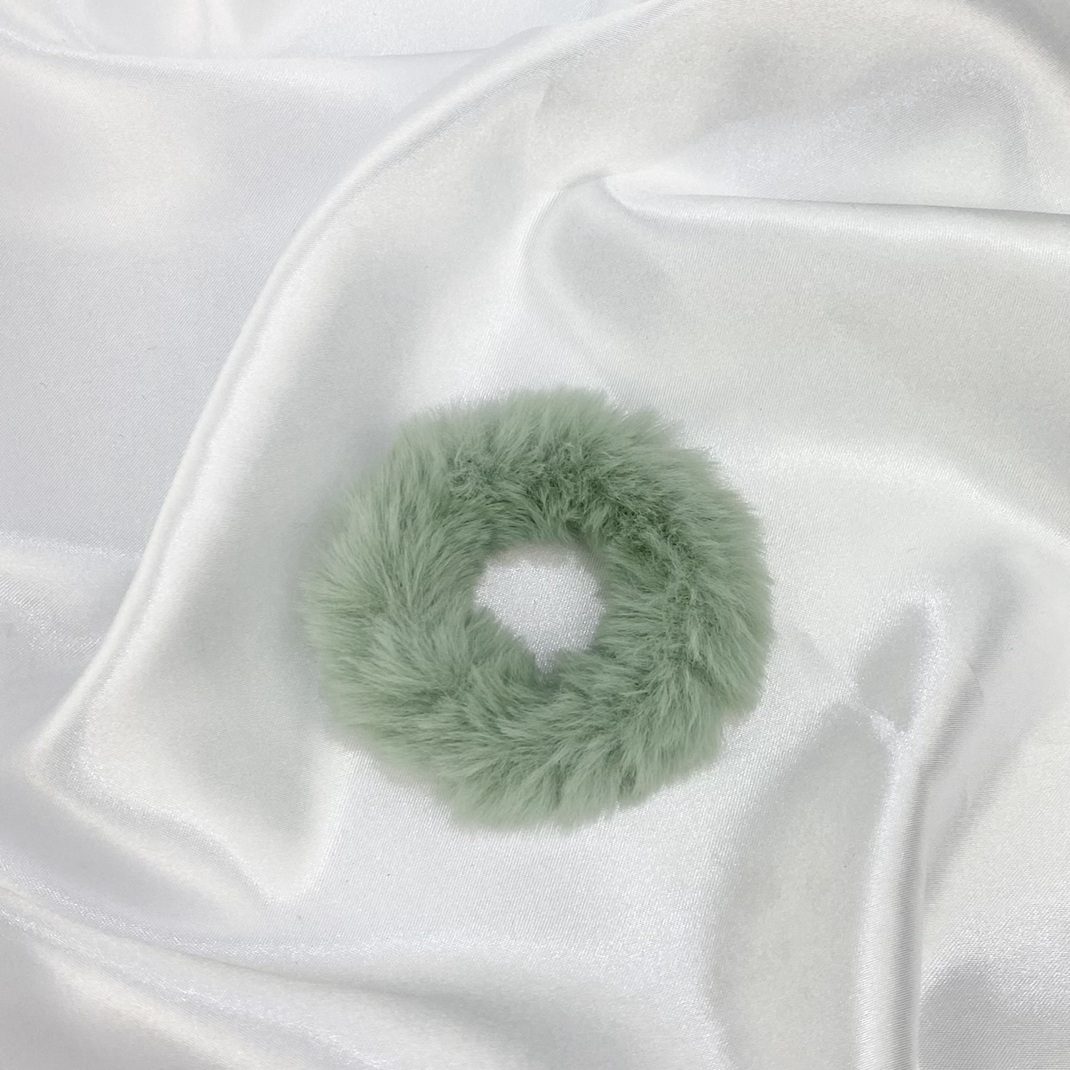 Sage Fur Scrunchie image 0