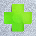 Neon Green Cross Nipple Covers image 0