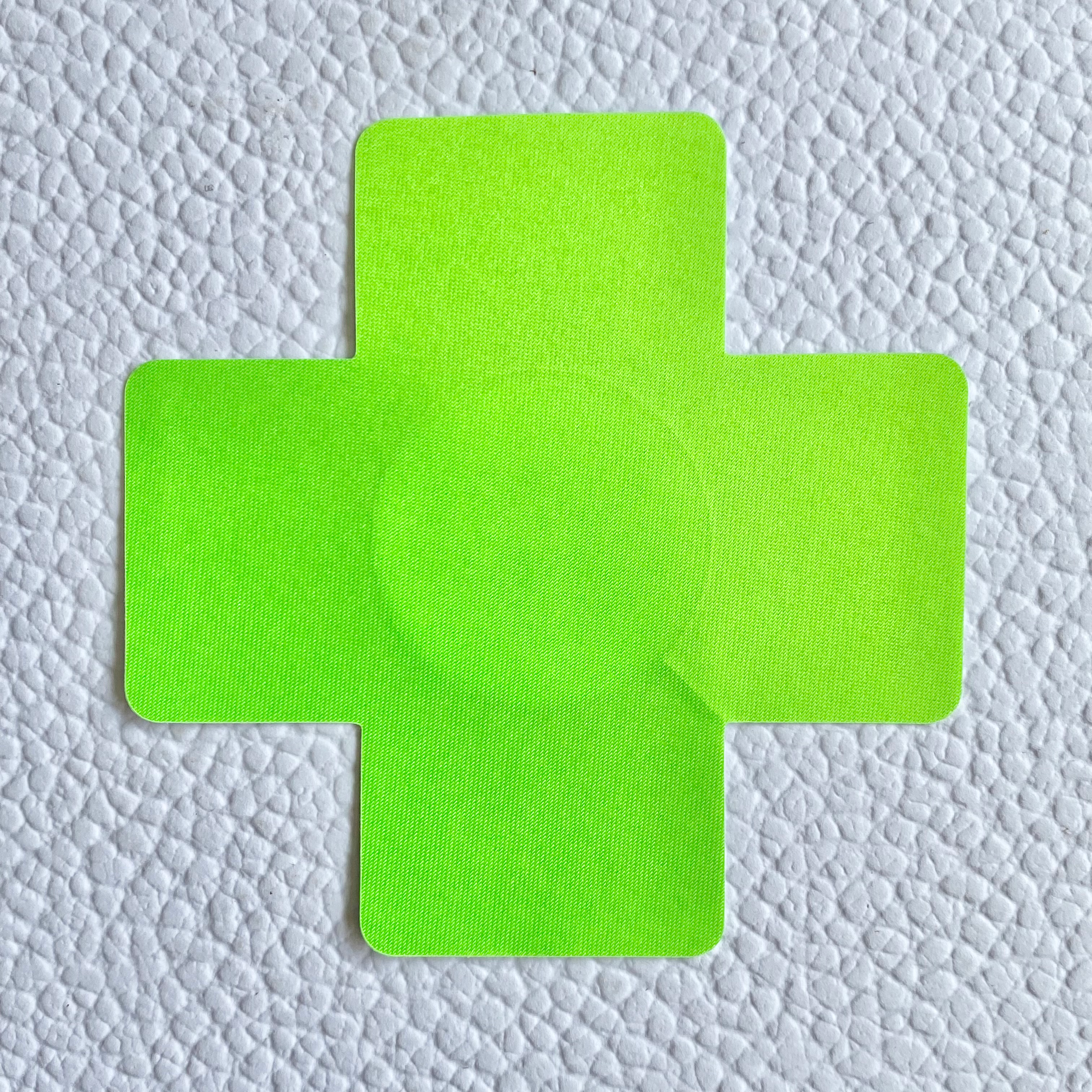 Neon Green Cross Nipple Covers image 0