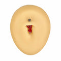 Red Enamel Playboy Belly Bar  image 0