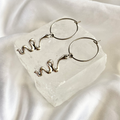 Snake Hoop Earrings image 0