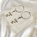 Snake Hoop Earrings image 0