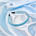 Blue Twisted Bead Headband image 0