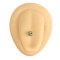 Green Press Fit Gem Ball Tongue Bar image 0