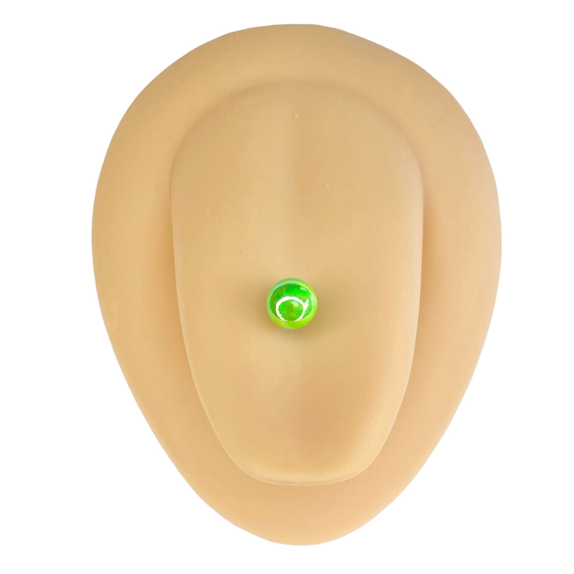 Green AB Coated Tongue Bar image 0