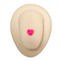 Pink Acrylic Heart Tongue Bar image 0