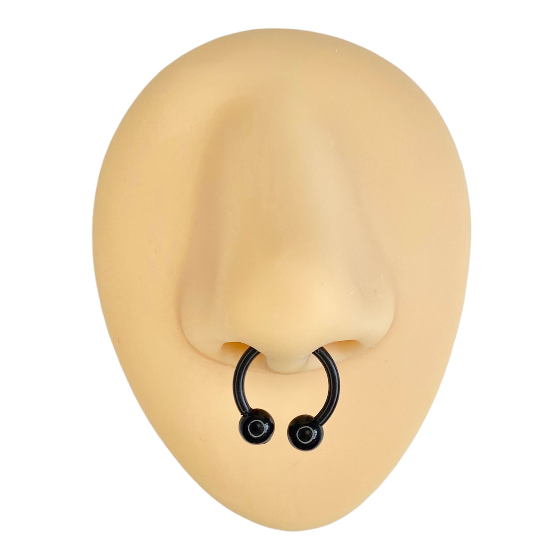 Black Bio Flex Horseshoe Hoop  image 0