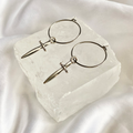 Sword Hoop Earrings image 0