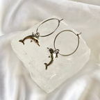 Dolphin Hoop Earrings image 0