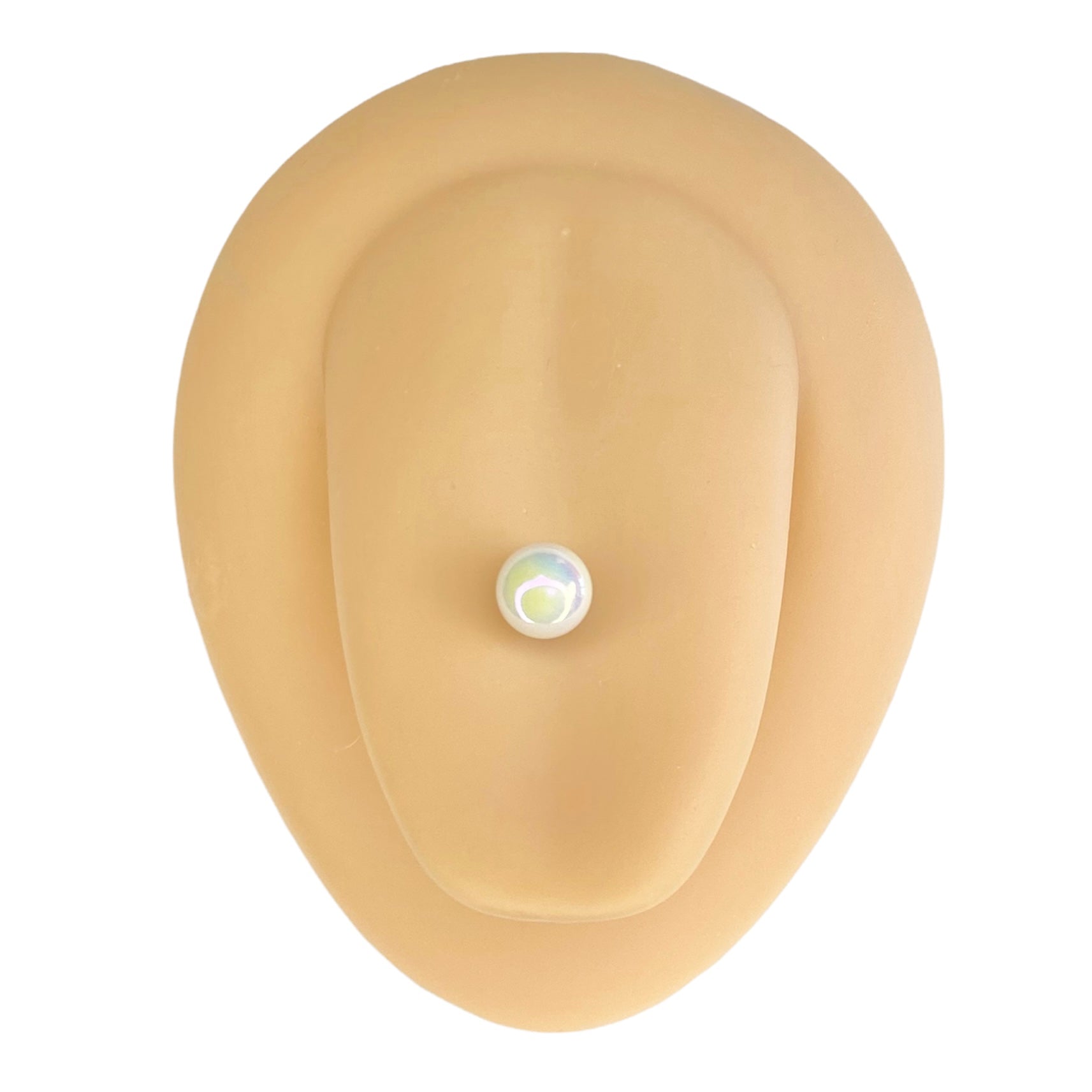 White AB Coated Tongue Bar image 0