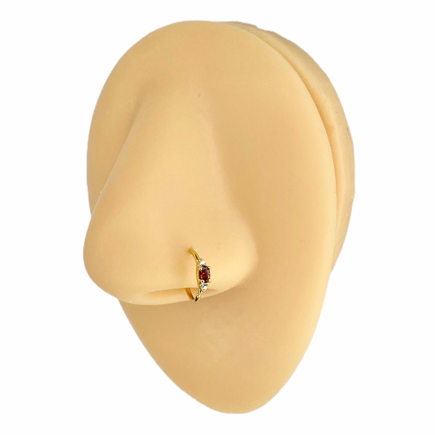 Red Royal CZ Bendable Hoop image 0