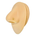 Gold Crescent Moon Nose Stud image 0
