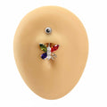 Multi Bling Butterfly Belly Bar  image 0