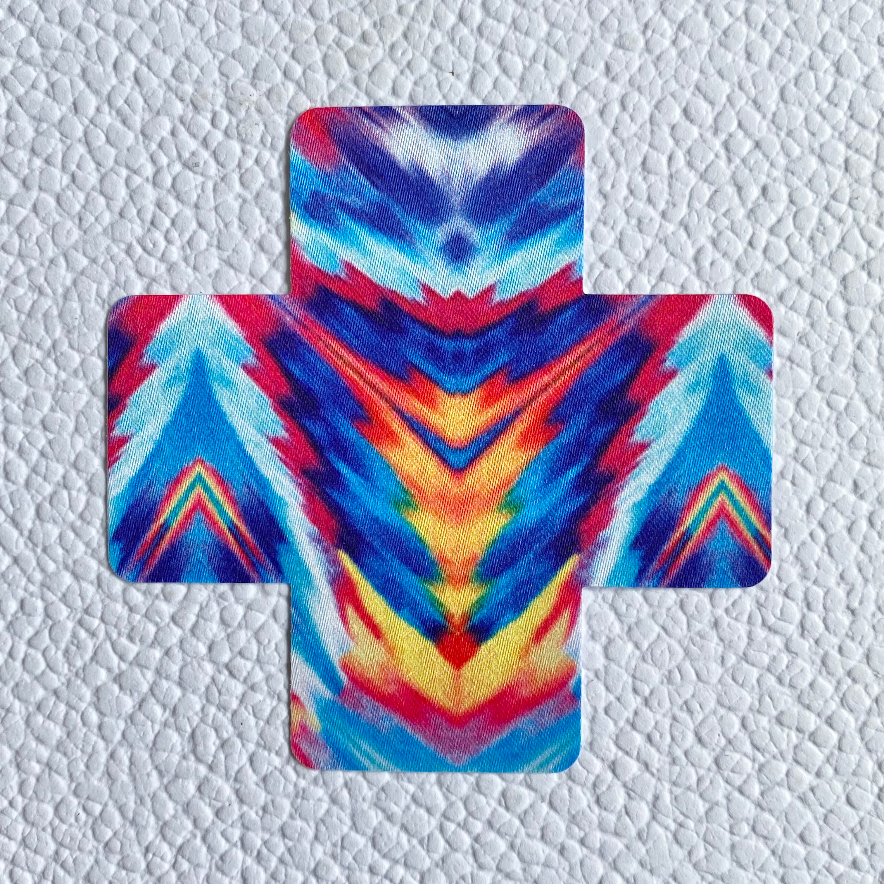 Tie Dye Cross Nipple Covers image 0