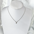 Silver CZ Eye Playboy Necklace image 1