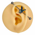 Abalone Inlaid Playboy Industrial Barbell  image 0