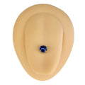 Blue Cabochon Stone Tongue Bar image 0