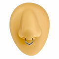 Gold Clear CZ Bling Bendable Hoop  image 0