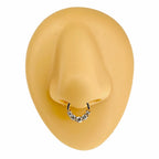 Gold Clear CZ Bling Bendable Hoop  image 0