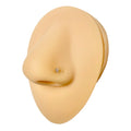 Gold Cubic Zirconia Star Nose Stud image 0