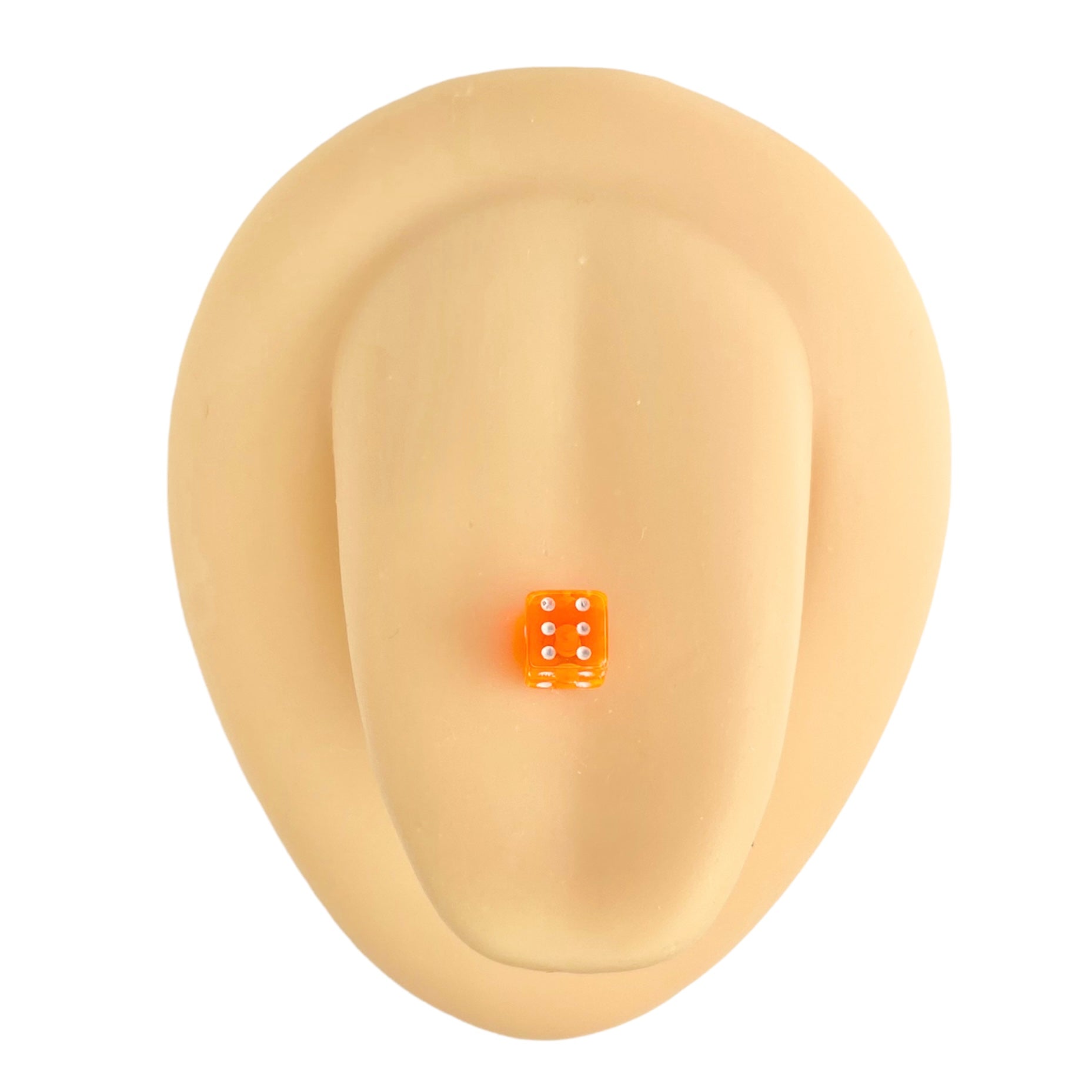 Orange Acrylic Dice Tongue Bar image 0