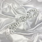 White Reflective Star Shoe Laces image 0