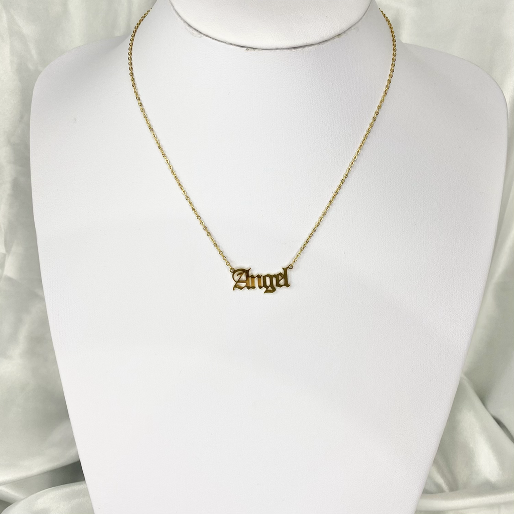 Gold Angel Necklace image 1
