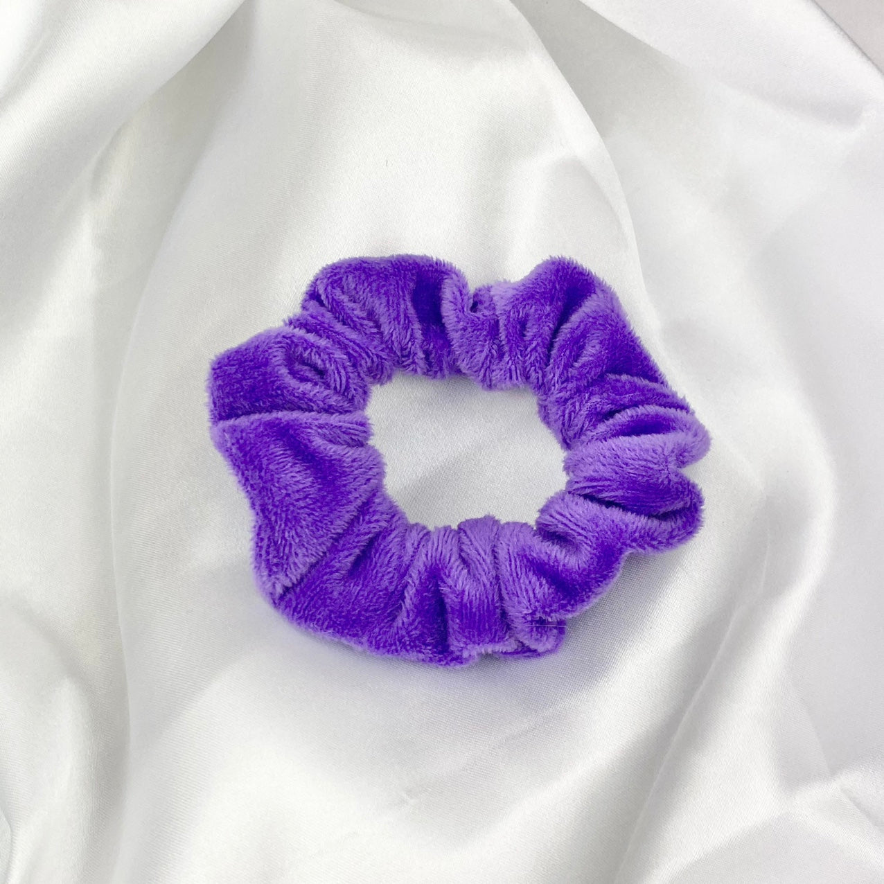 Purple Velvet Scrunchie image 0