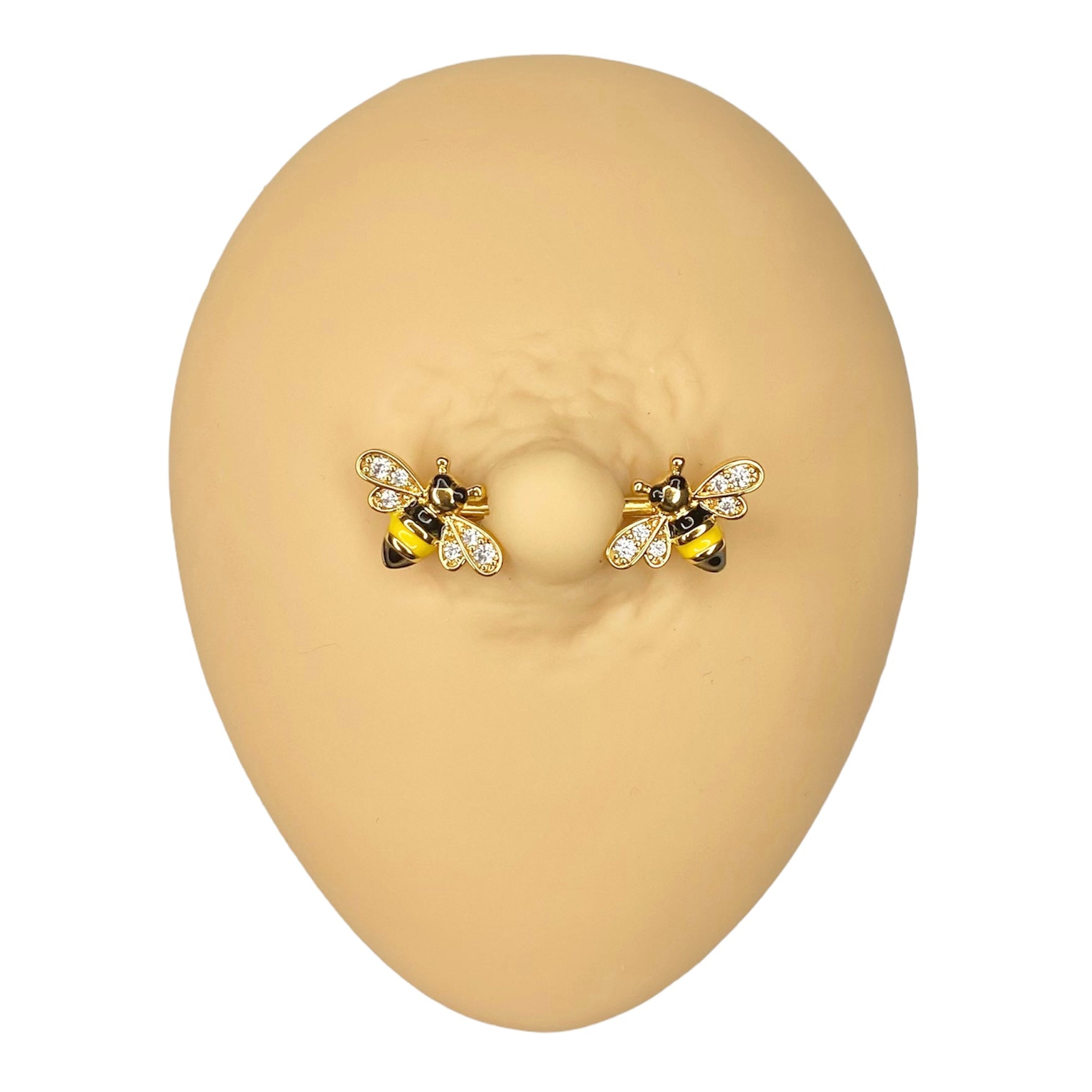 Gold Bee Nipple Bar image 0