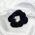 Very Dark Purple Velvet Scrunchie image 0