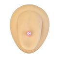 Pink Faux Pearl Tongue Bar image 0