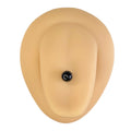Black Solid Colour Ball Titanium Tongue Bar  image 0
