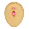 Pink Matte Pearlescent Belly Bar  image 0