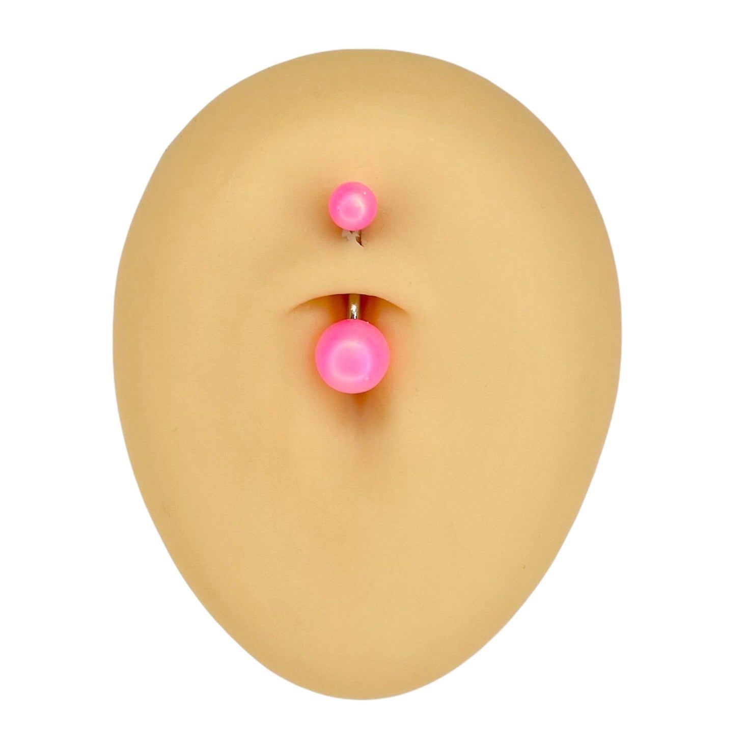 Pink Matte Pearlescent Belly Bar  image 0