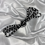 Black Reflective Star Shoe Laces image 0