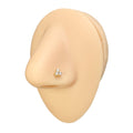 Gold Triple Stone Nose Stud image 0