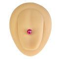 Red AB Coated Tongue Bar image 0