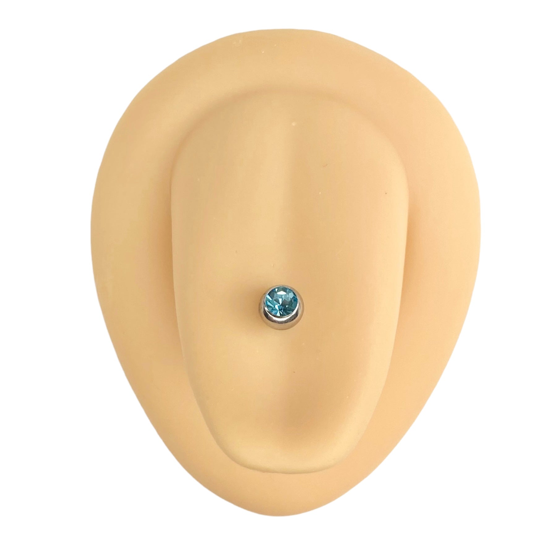 Aqua Press Fit Gem Ball Tongue Bar image 0