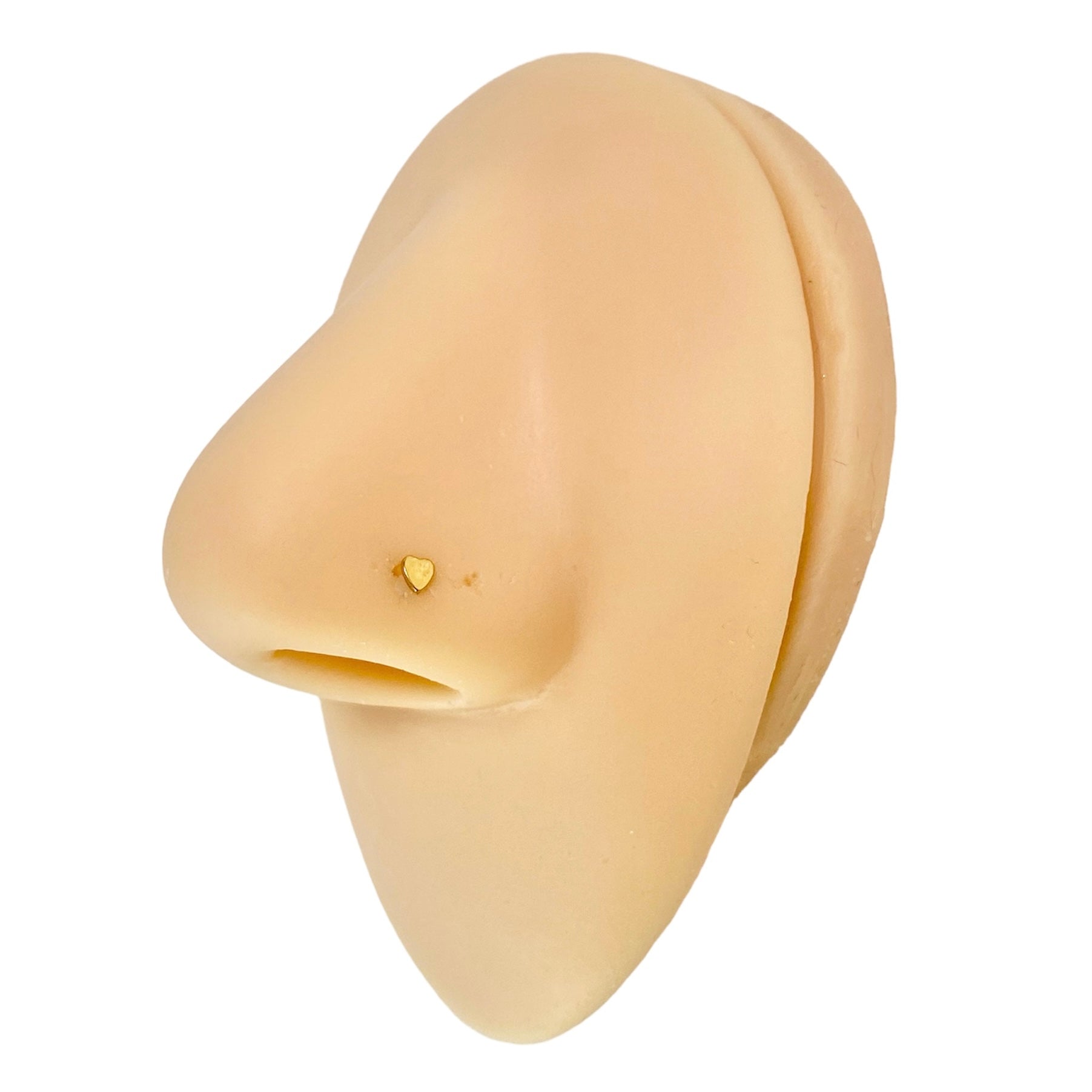 Gold Heart Nose Stud image 0